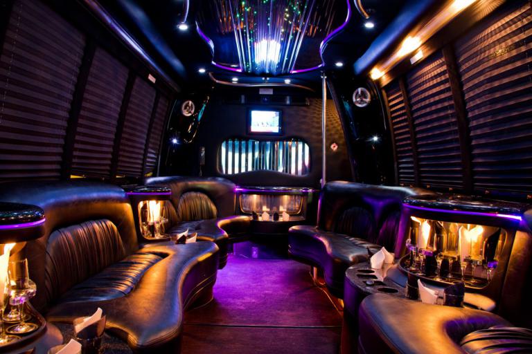 Knoxville 22 Passenger Party Bus Interior
