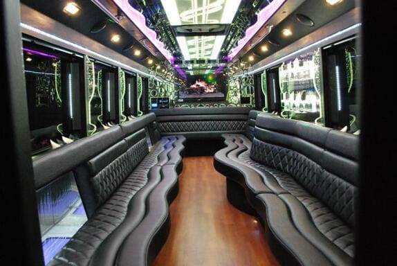 Knoxville 25 Passenger Limo bus Interior